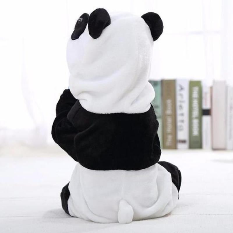 Unisex Baby Panda Costume Plush Jumpsuit