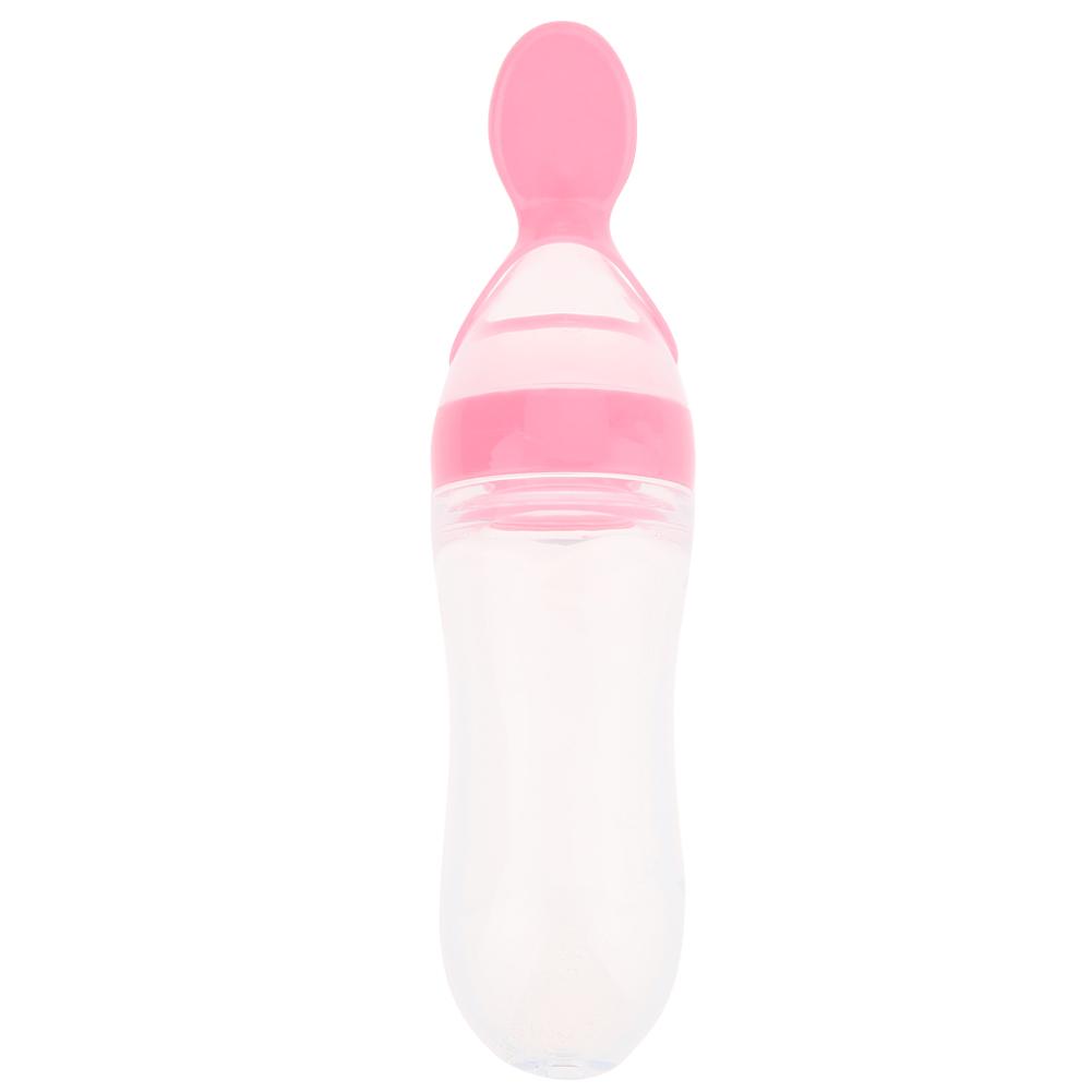 Baby Squeezing Feeding Spoon Silicon