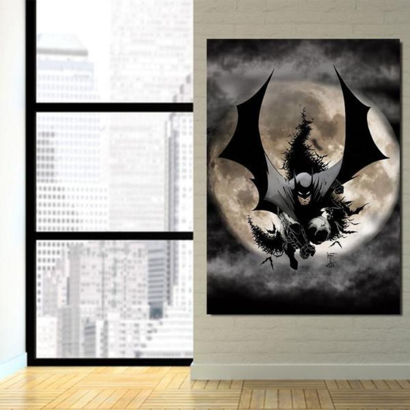 Batman Framed Canvas 3D Printed