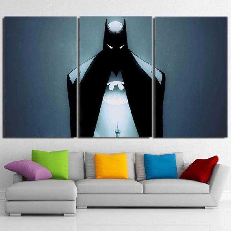 Batman Canvas 3D Printed Framed Canvas