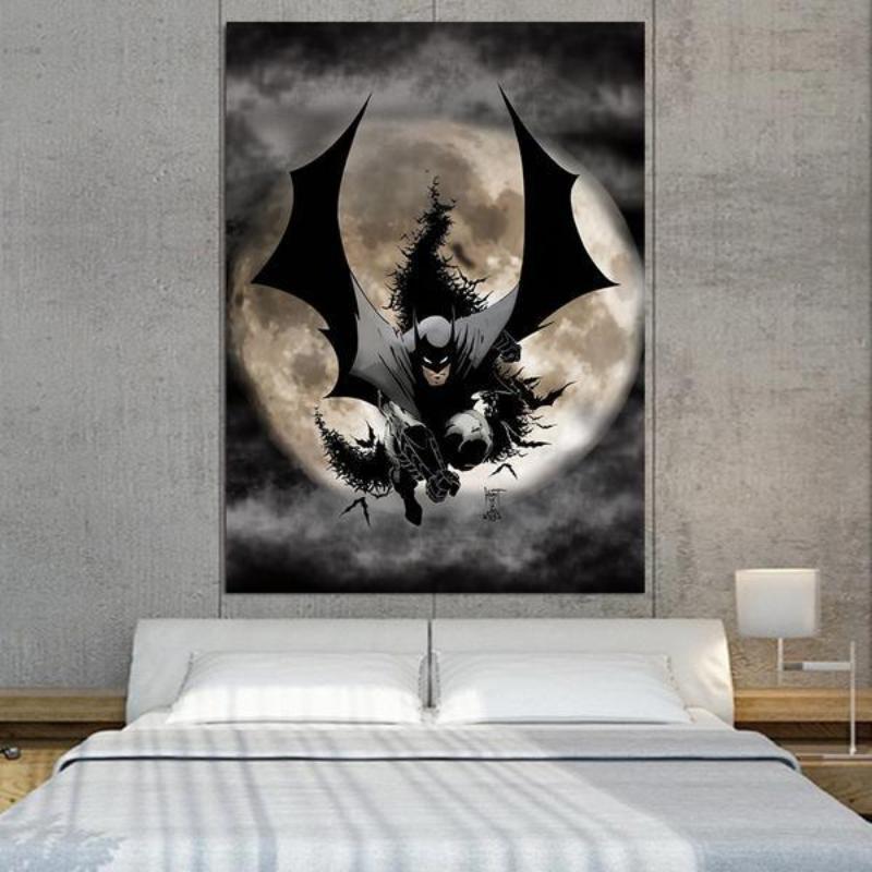 Batman Framed Canvas 3D Printed