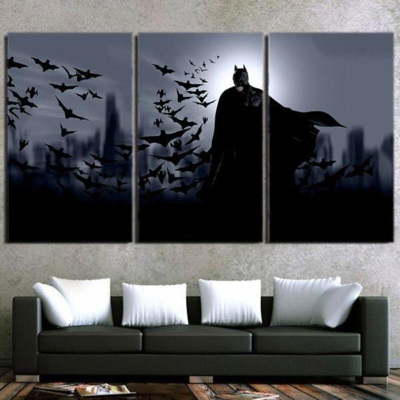 Batman Framed Canvas 3D Printed