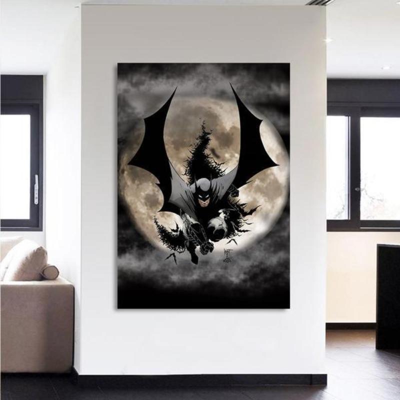 Batman Framed Canvas 3D Printed