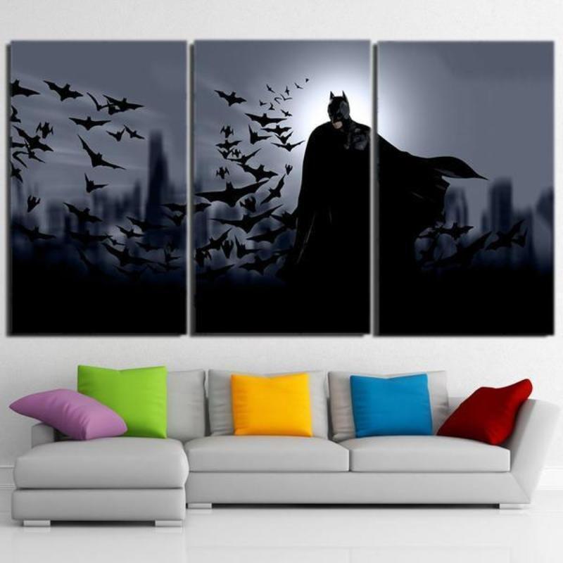 Batman Framed Canvas 3D Printed