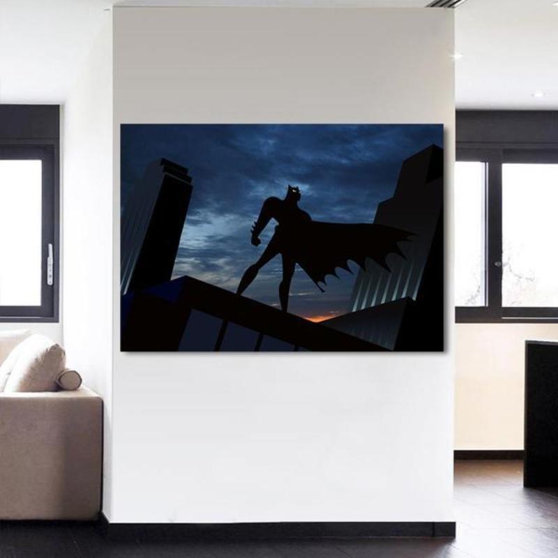 Batman Canvas Amazing Rescue 3D Printed Framed Canvas