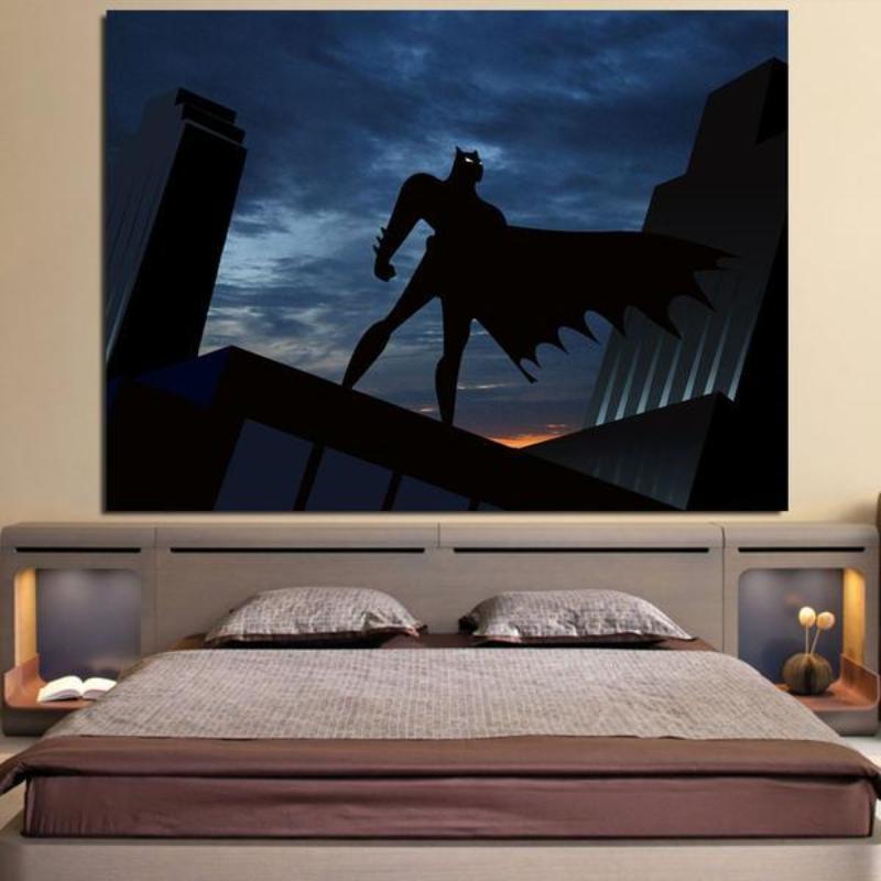 Batman Canvas Amazing Rescue 3D Printed Framed Canvas