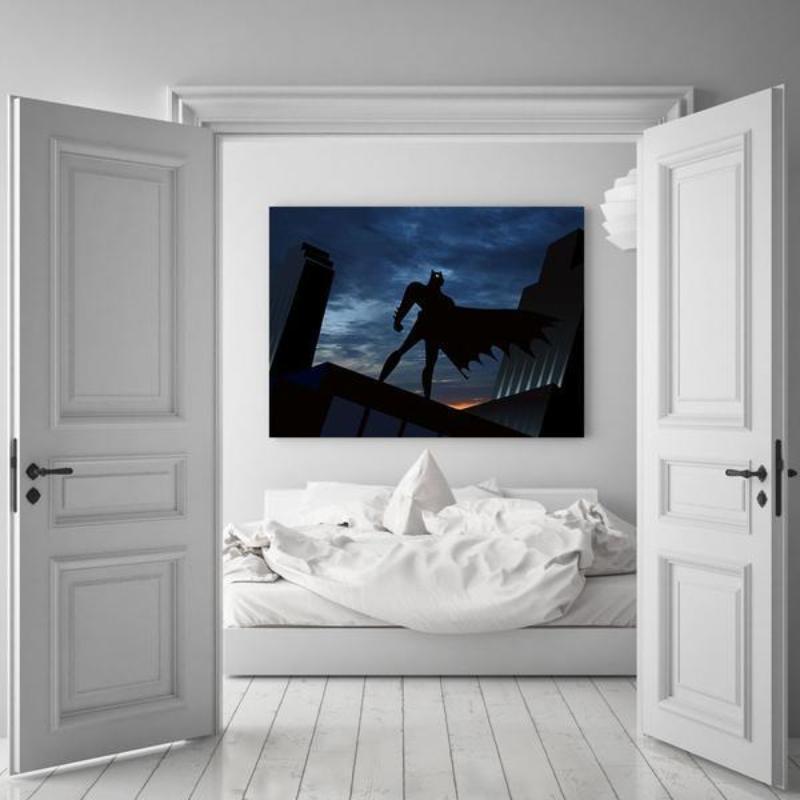 Batman Canvas Amazing Rescue 3D Printed Framed Canvas