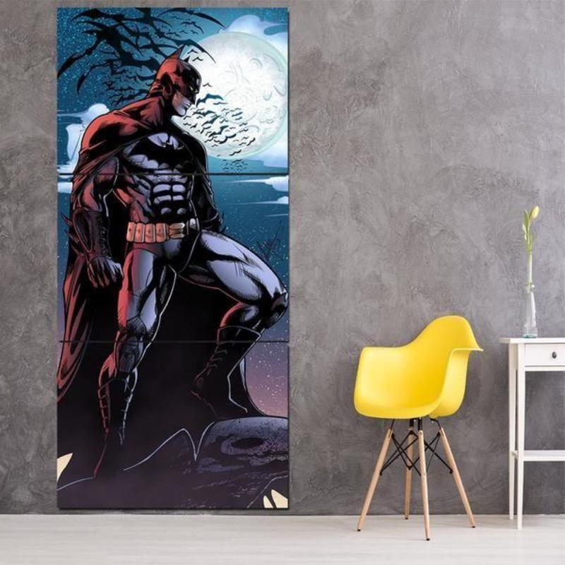 Batman Canvas Angry Look 3D Printed Framed Canvas
