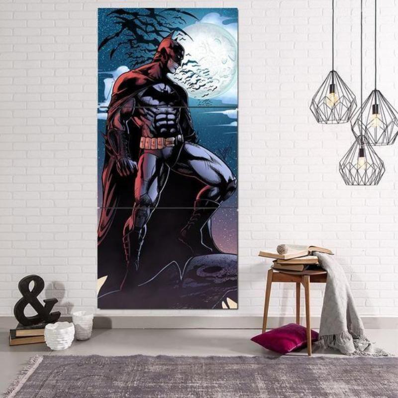 Batman Canvas Angry Look 3D Printed Framed Canvas