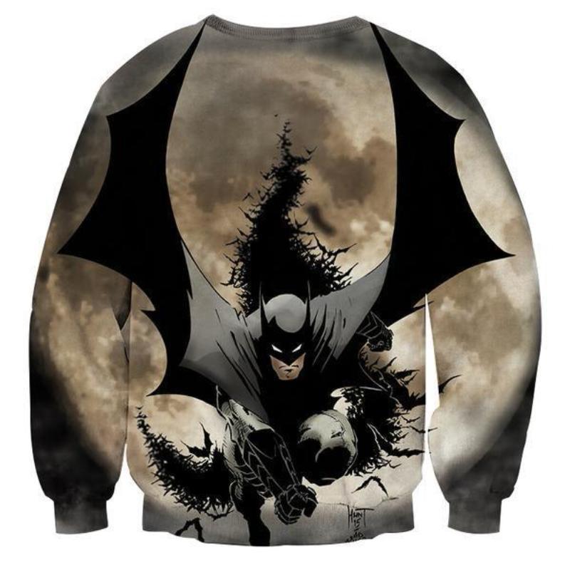 Batman Bat Invades 3D Printed Batman Sweatshirt