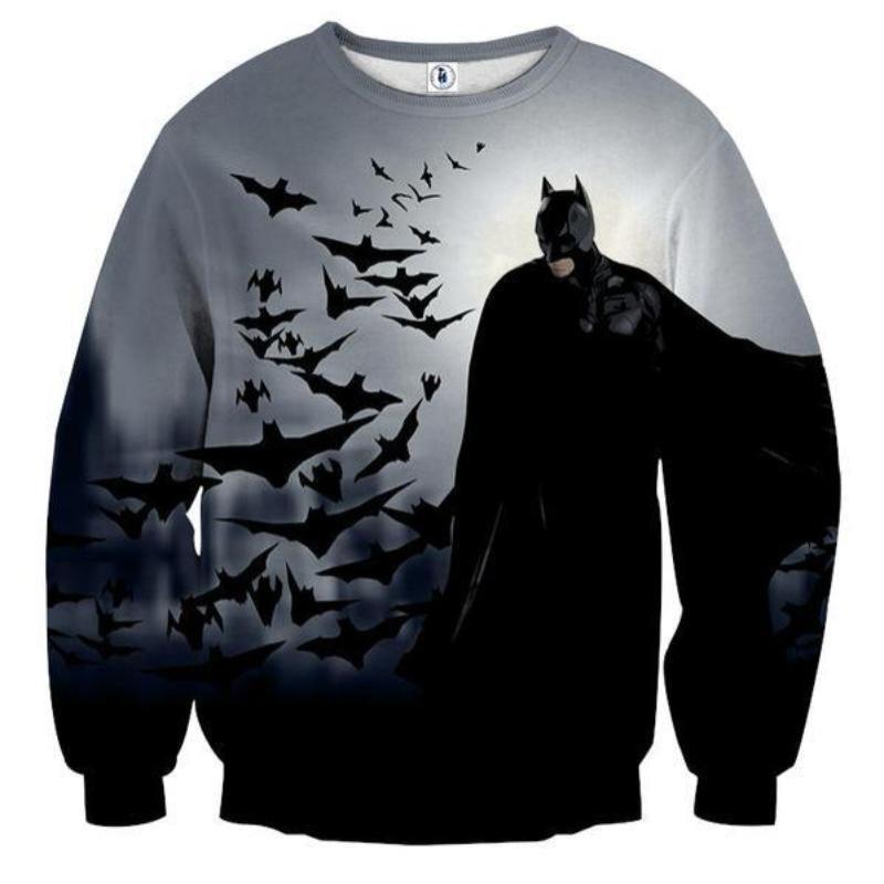 Batman Bats Are Angels 3D Printed Batman Sweatshirt