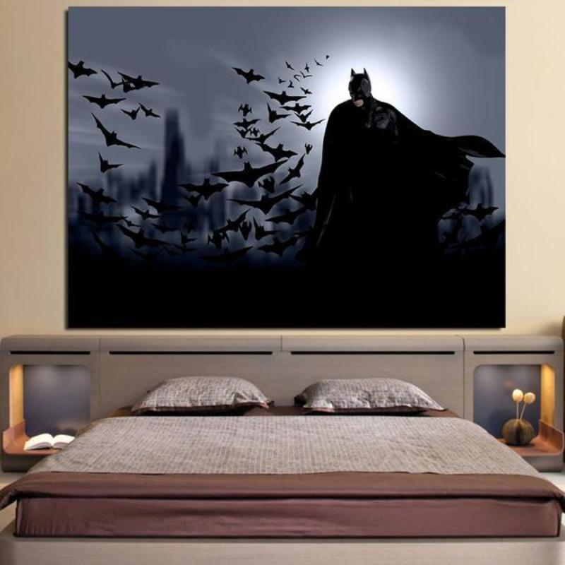 Batman Bats Are The Angels 3D Printed Batman Framed Canvas