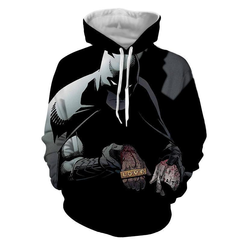 Batman Black 3D Printed Batman Hoodie