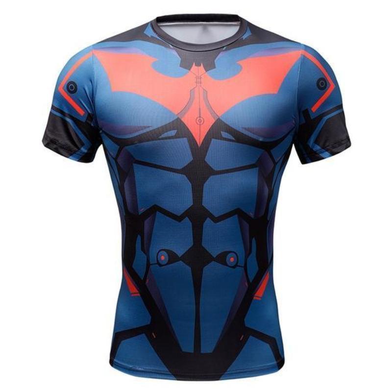 Batman Blue & Orange 3D Printed Batman T-shirt