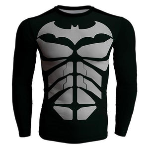 Batman Body Armour 3D Printed Batman Long Sleeve Shirt
