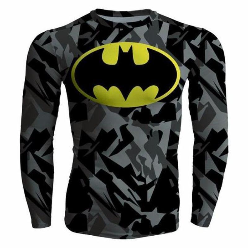 Batman Camoflouge 3D Printed Batman Long Sleeve Shirt