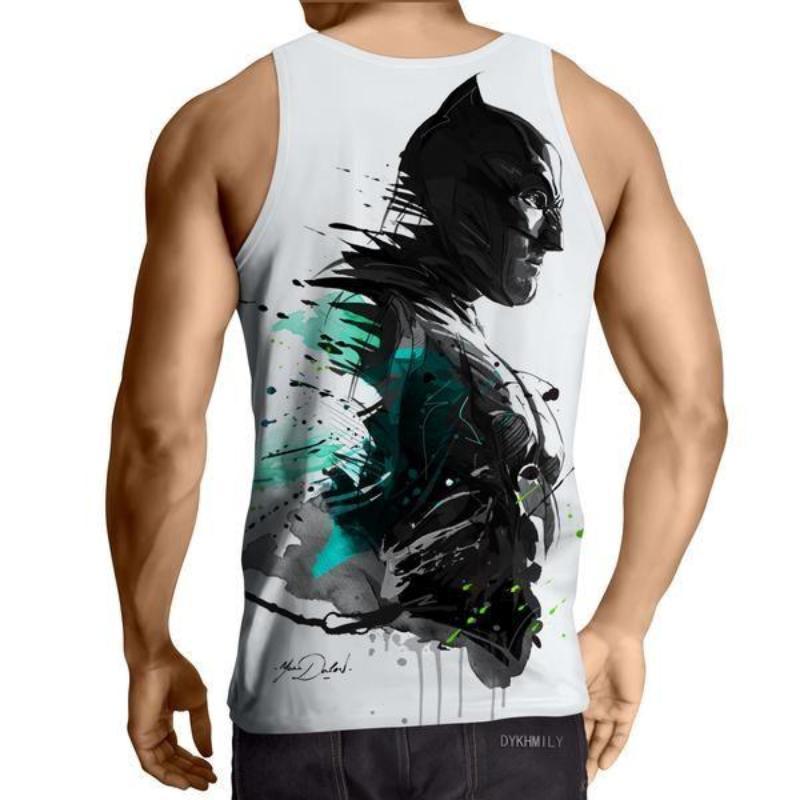 Batman Faded 3D Printed Batman Tank Top