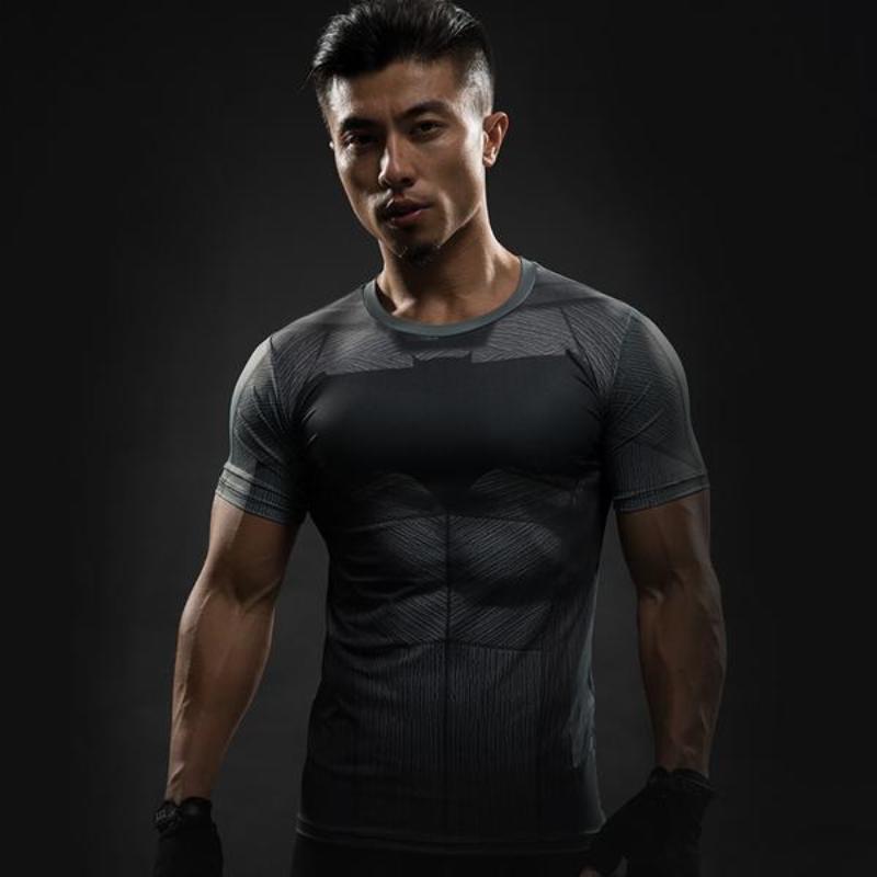 Batman Grey and Black 3D Printed Batman T-shirt