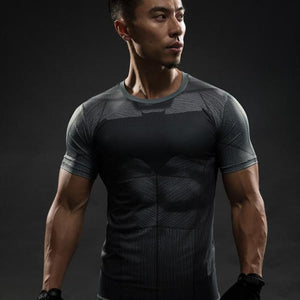 Batman Grey and Black 3D Printed Batman T-shirt