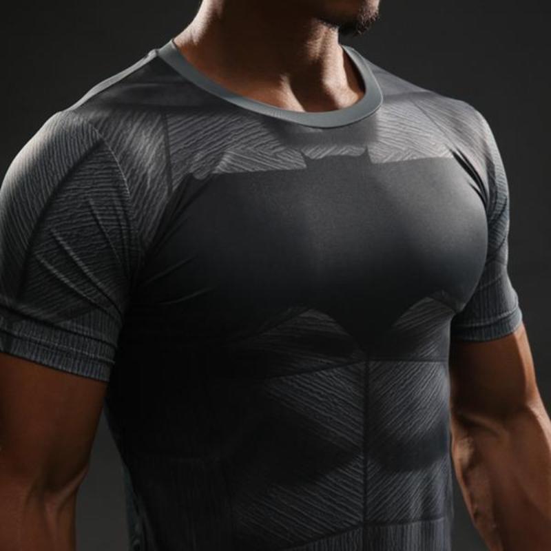Batman Grey and Black 3D Printed Batman T-shirt