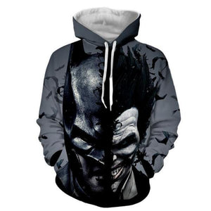 3D Printed Joker & Batman Hoodie