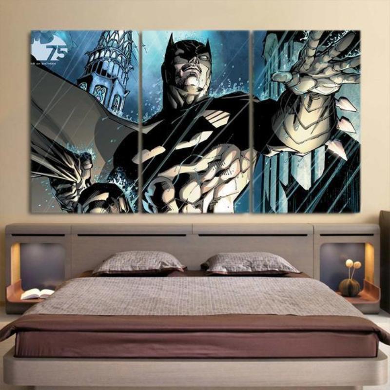 Batman Canvas Let Them All Come Batman Framed Canvas