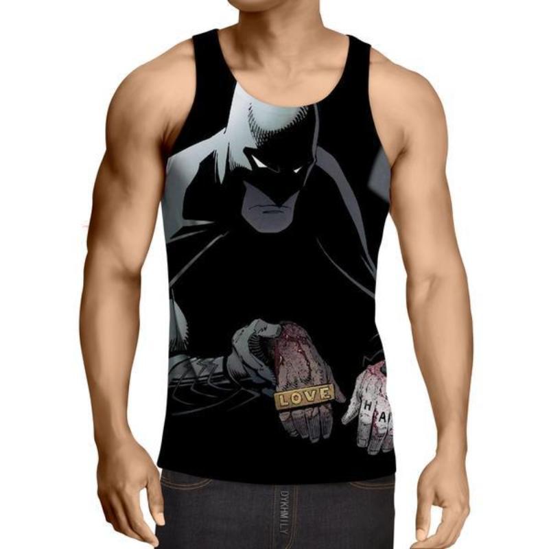 Batman Love, Hate 3D Printed Batman Tank Top