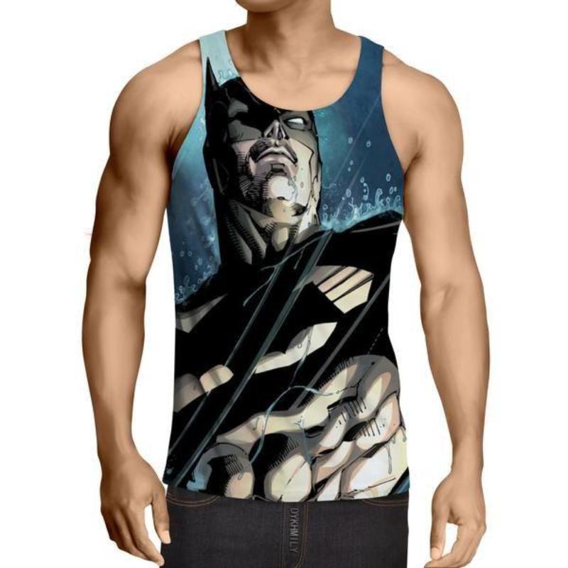 Batman No Mercy 3D Printed Batman Tank Top