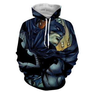 Batman Pseudo 3D Printed Batman Hoodie