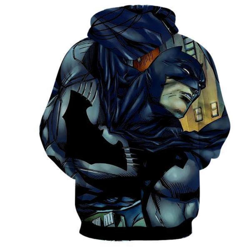 Batman Pseudo 3D Printed Batman Hoodie