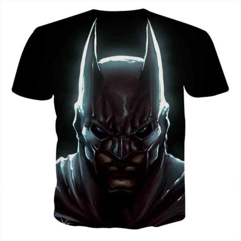 Batman Pure Black 3D Printed Batman T-shirt