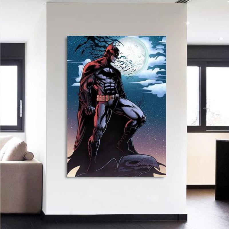 Batman Canvas Rise 3D Printed Framed Canvas
