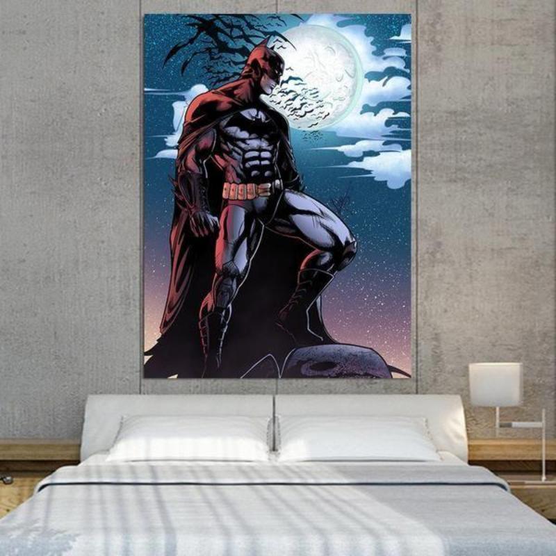 Batman Canvas Rise 3D Printed Framed Canvas