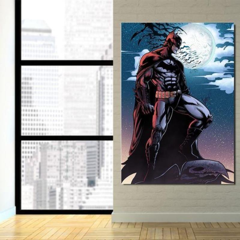 Batman Canvas Rise 3D Printed Framed Canvas