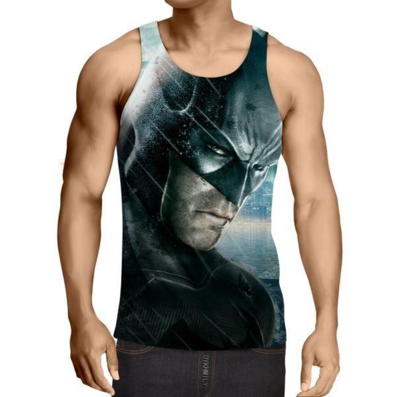 Batman Serious Look 3D Printed Batman Tank Top