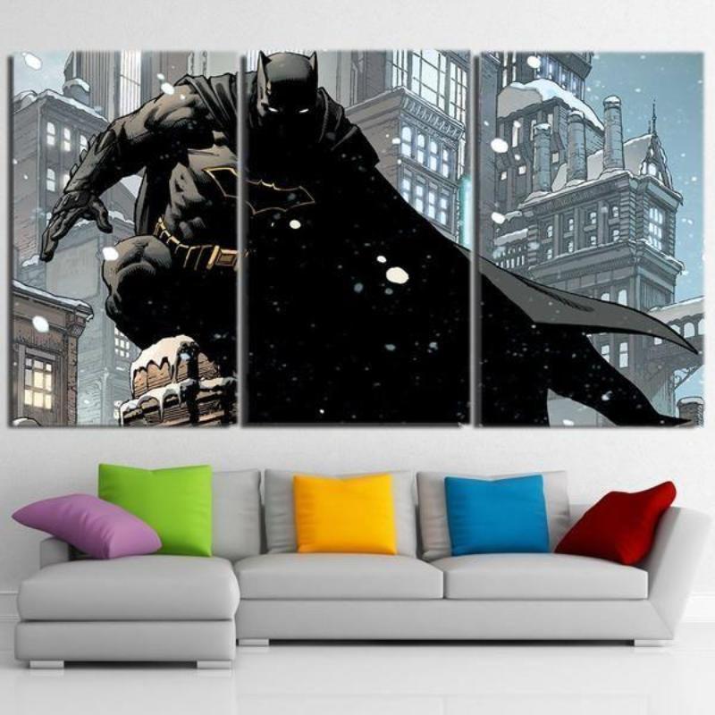 Batman Canvas Stealth 3D Printed Framed Canvas