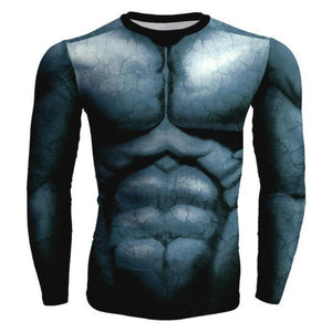 Batman Steel 3D Printed Batman Long Sleeve Shirt