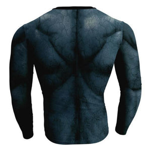 Batman Steel 3D Printed Batman Long Sleeve Shirt