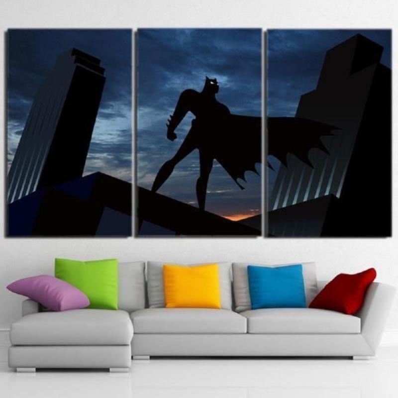 Batman Canvas The Night Screams 3D Printed Framed Canvas