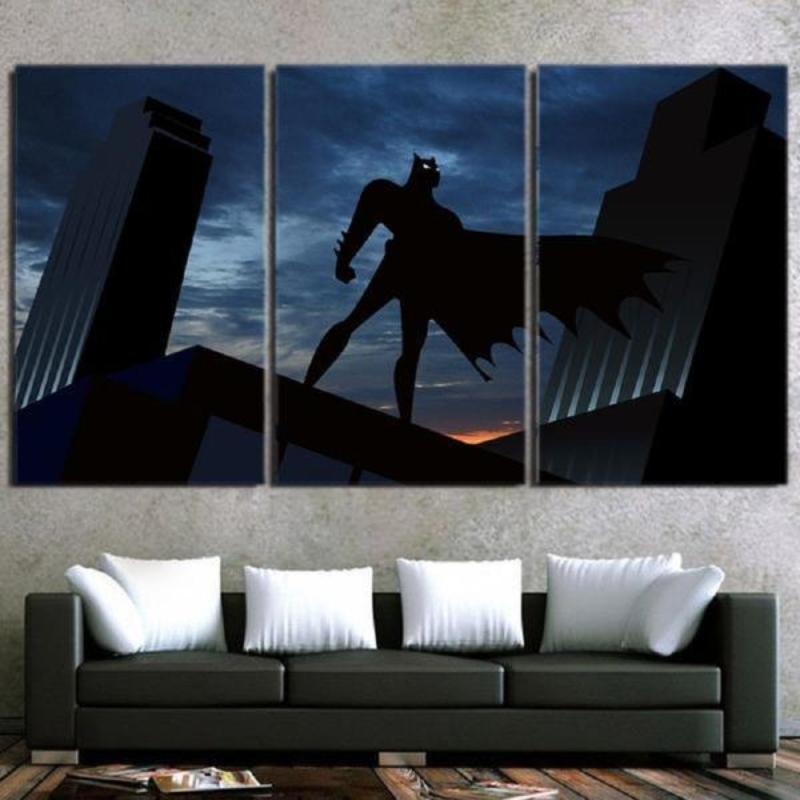 Batman Canvas The Night Screams 3D Printed Framed Canvas
