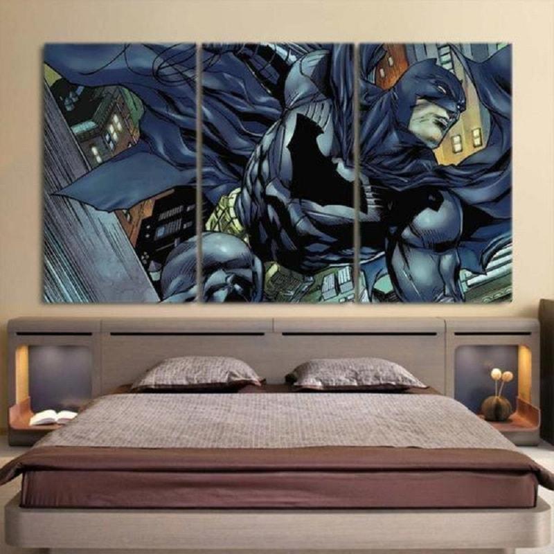 Batman Canvas To The Rescue 3D Printed Framed Canvas