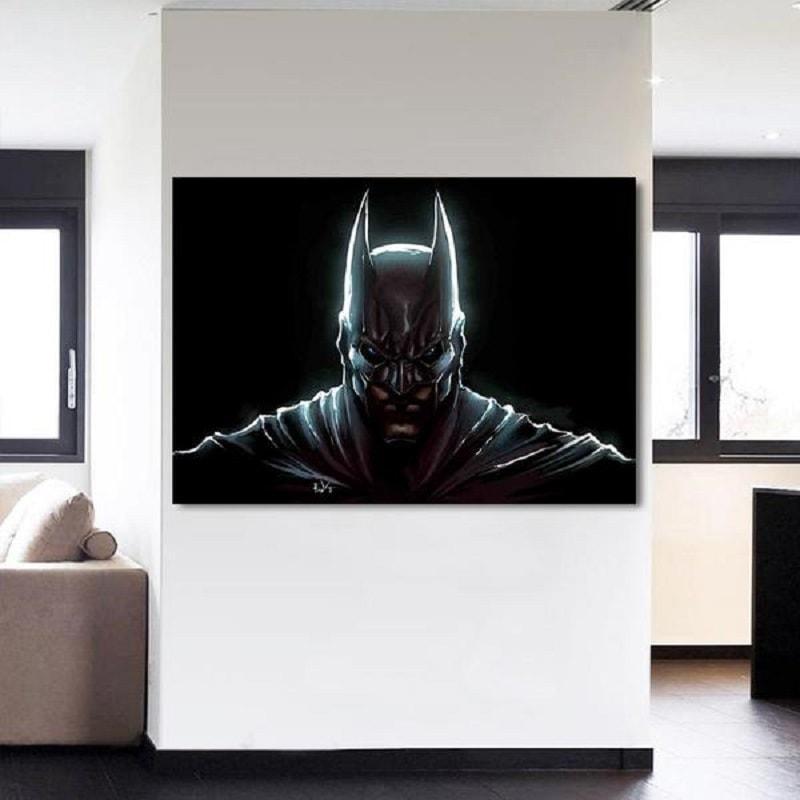 Batman Canvas Ultra 3D Printed Batman Framed Canvas
