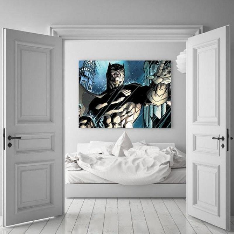 Batman Canvas Unique 3D Printed Batman Framed Canvas