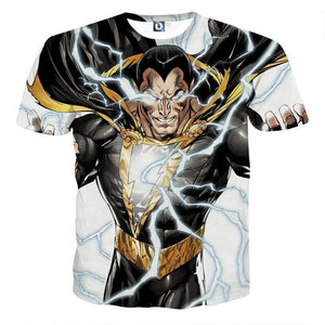 Black Adam 3D Printed Shazam T Shirt