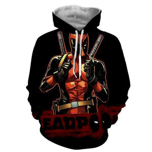 Black Evil Deadpool Hoodie