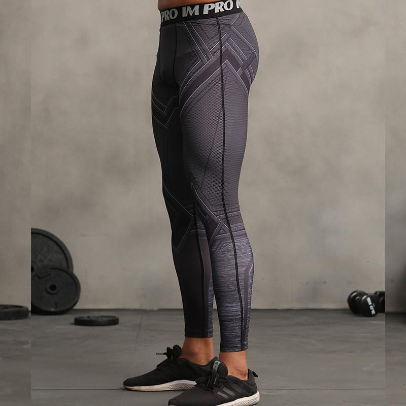 Black Panther Pant 3D Printed Elastic Waist