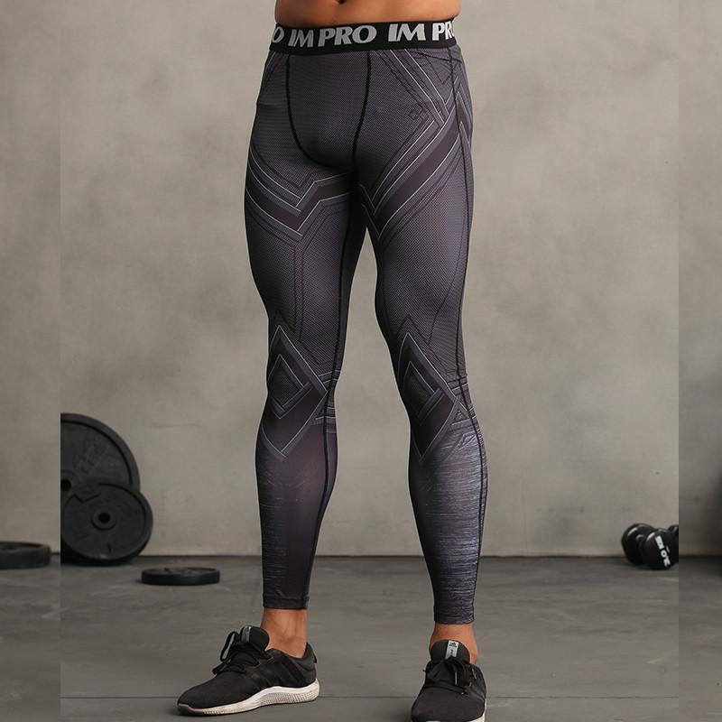 Black Panther Pant 3D Printed Elastic Waist