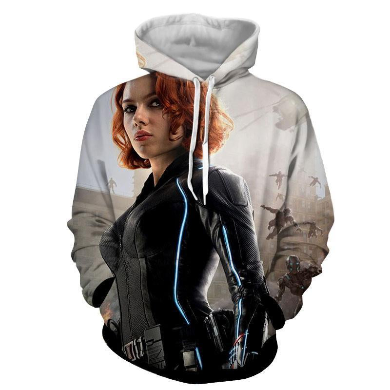 Black Widow Cool 3D Printed Black Widow Hoodie