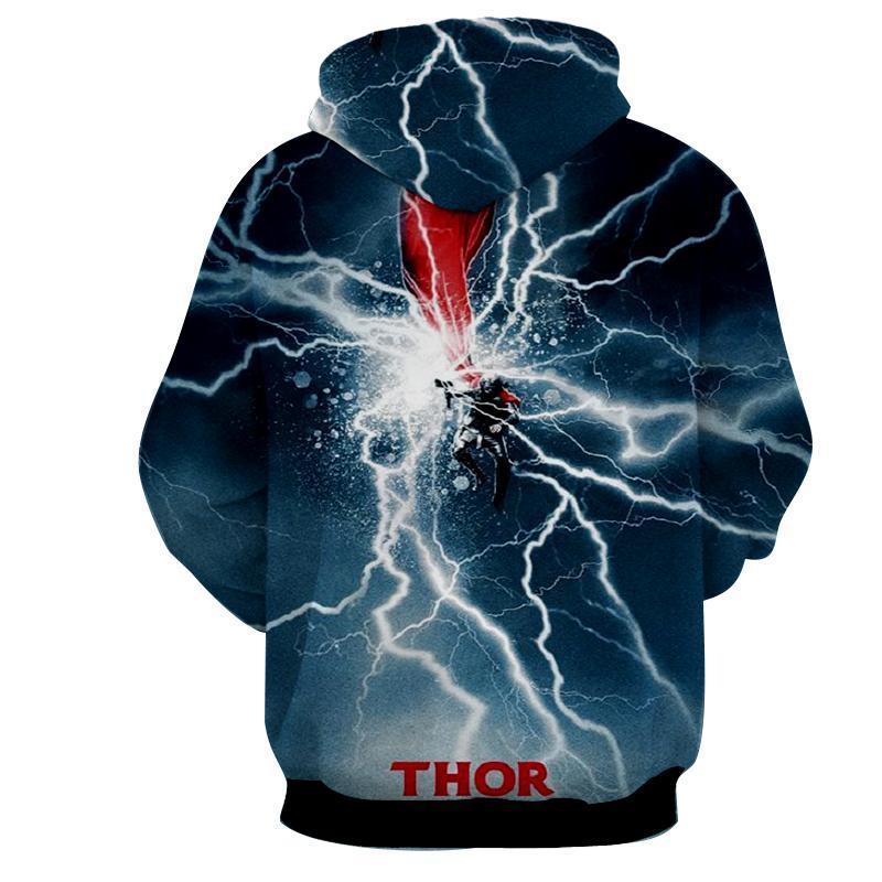 Bolt Thor 3D Printed Thor Hoodie