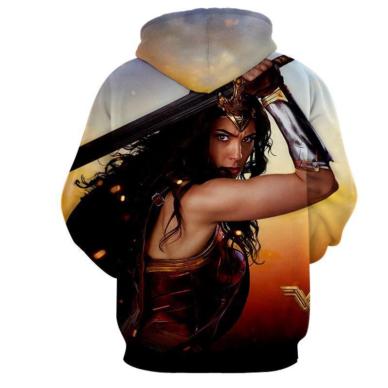 Bromote Wonder Woman 3D Printed Hoodie